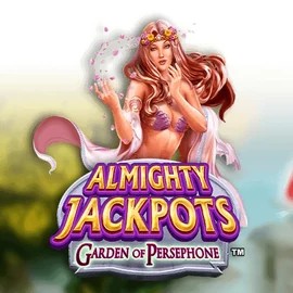 Almighty Jackpots: Garden of Persephone logo – Jackpots by Novomatic at Hugo Casino
