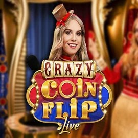 Crazy Coin Flip slot icon by Evolution, available at Hugo Casino