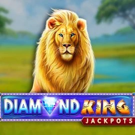 Diamond King Jackpots slot visual from SpinPlay Games available on hugoscasino.se