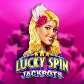 Lucky Spin Jackpots slot logo by Novomatic at Hugo Casino