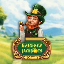 Rainbow Jackpots Megaways slot visual from Red Tiger Gaming available on hugoscasino.se